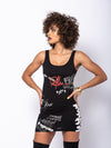 Reckless Girls Womens - Dresses / Rompers - Midi Griffon Dress - Black