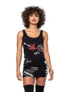 Reckless Girls Womens - Dresses / Rompers - Midi Griffon Dress - Black