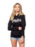 Big R Script Jr Hoodie - Black/White