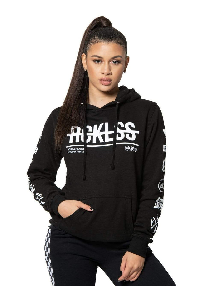 Reckless hoodie black Clearance