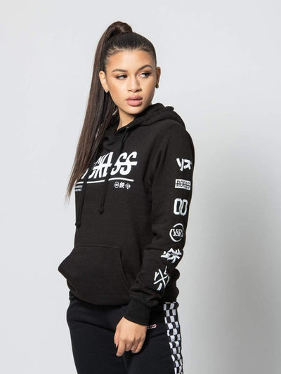 Reckless Girls Womens - Fleece - Hoodies Strike Thru Jr Hoodie - Black