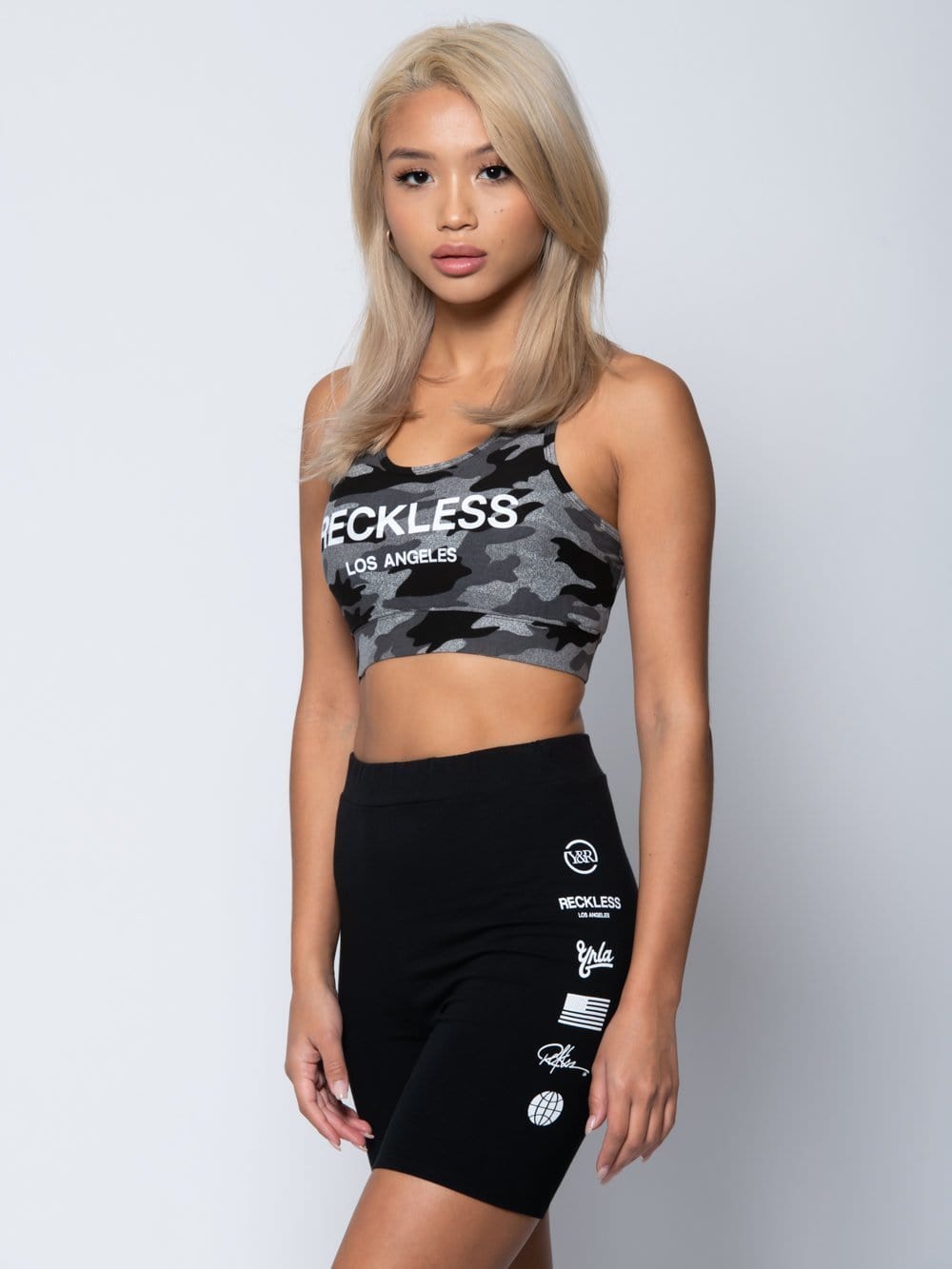 Reckless Girls Womens - Tops - Sports Bra Classic Sport Bra - Camo XS/S / CAMO