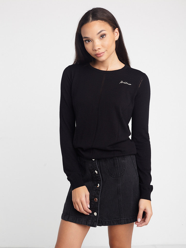 Reckless Girls Womens - Tops - Sweaters Kassidy Sweater- Black