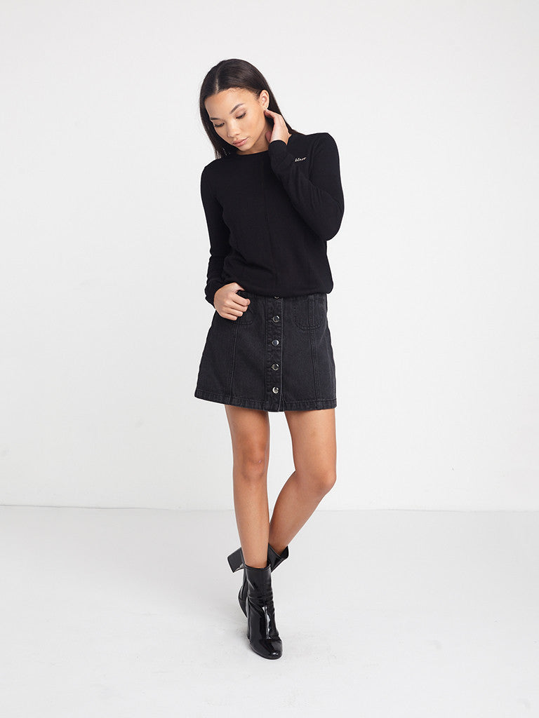 Reckless Girls Womens - Tops - Sweaters Kassidy Sweater- Black