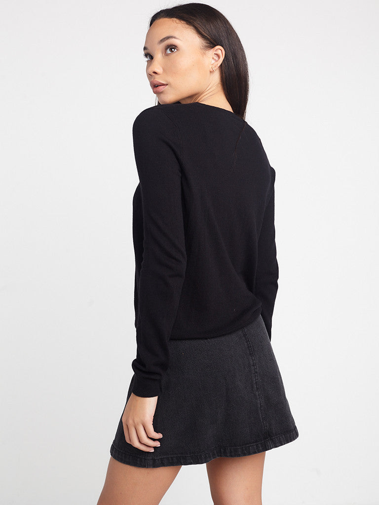 Reckless Girls Womens - Tops - Sweaters Kassidy Sweater- Black