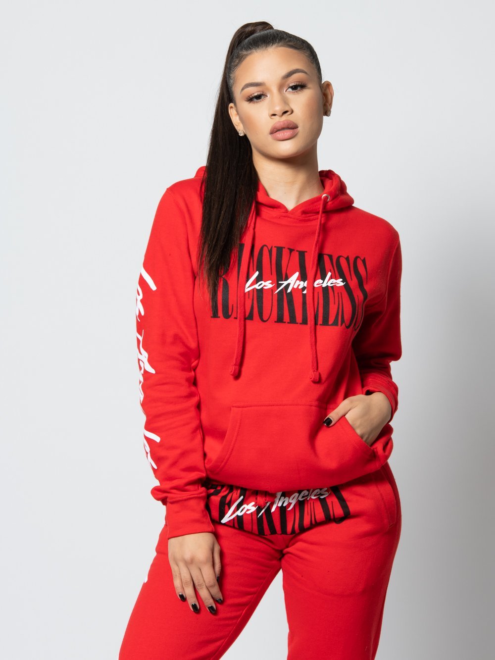 Charli Hoodie Red Young Reckless
