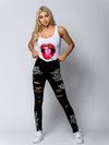 Reckless Girls Womens - Tops - Tanks She Bad Bodysuit - White