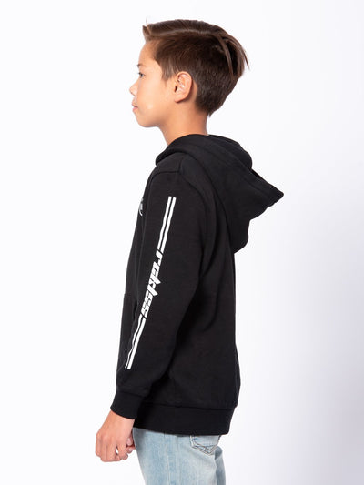 Young and Reckless Boys Youth - Tops - Hoodies Youth Racer Hoodie - Black