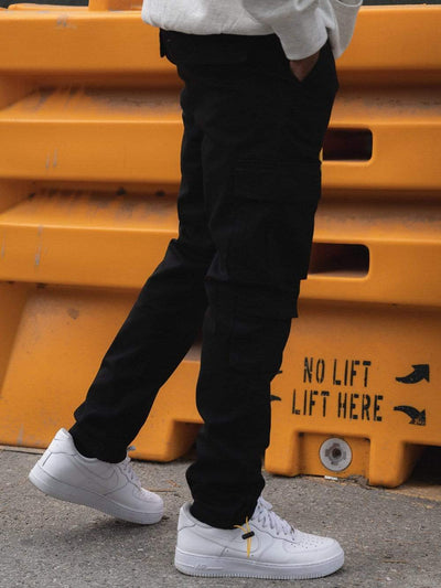 Young and Reckless Mens - Bottoms - Cargo Pants Exploit Cargo Pants - Black