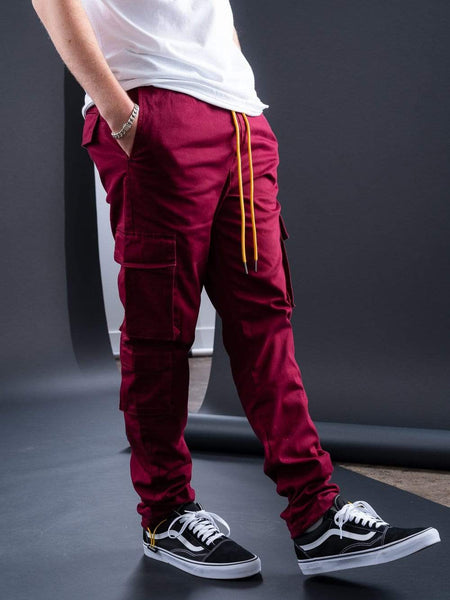Exploit Cargo Pants - Burgundy
