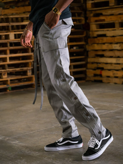 Young and Reckless Mens - Bottoms - Cargo Pants Ryder Cargo Pants - Grey