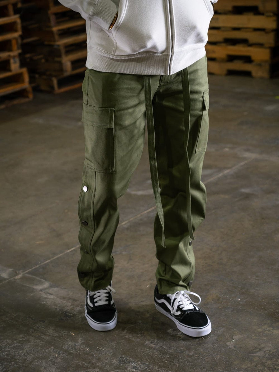 Young and Reckless Mens - Bottoms - Cargo Pants Ryder Cargo Pants - Olive