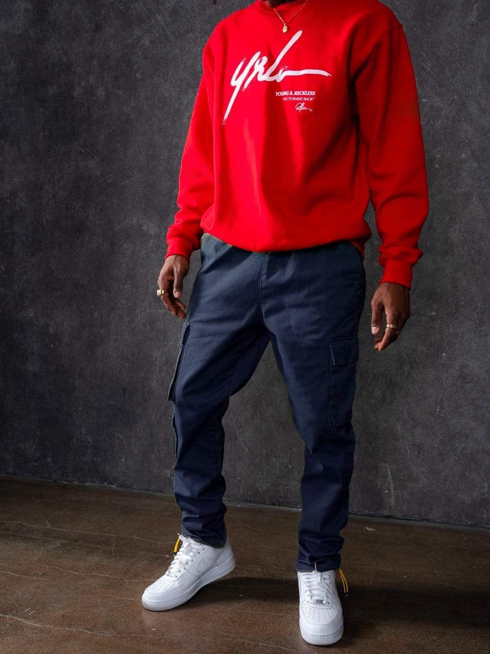 Young and Reckless Mens - Bottoms - Cargos Exploit Cargo Pants - Navy