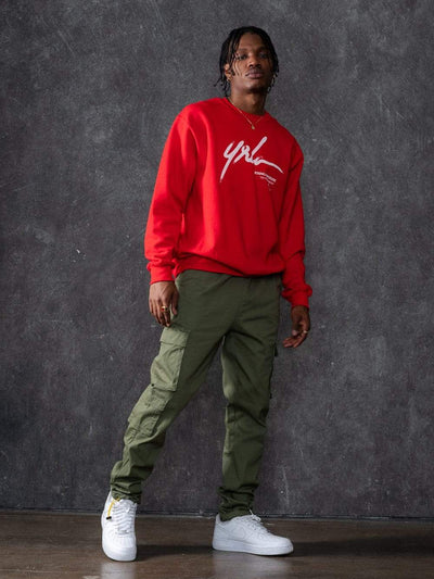 Young and Reckless Mens - Bottoms - Cargos Exploit Cargo Pants - Olive
