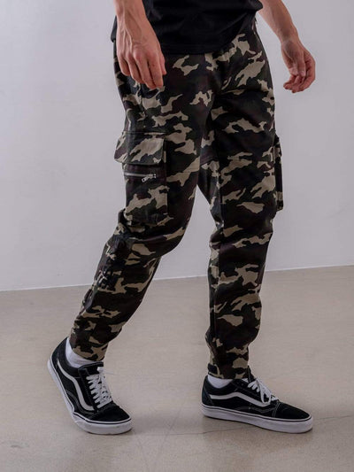 Young and Reckless Mens - Bottoms - Cargos Raid Cargo Pants - Camo