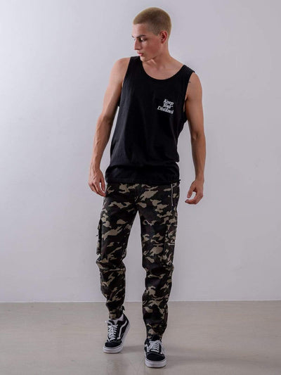 Young and Reckless Mens - Bottoms - Cargos Raid Cargo Pants - Camo