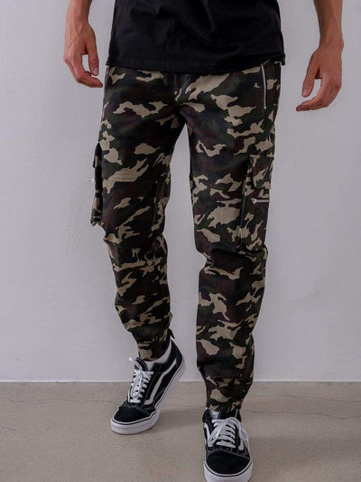 Young and Reckless Mens - Bottoms - Cargos Raid Cargo Pants - Camo
