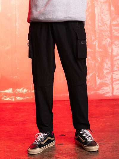 Young and Reckless Mens - Bottoms - Cargos Research Cargo Pants - Black