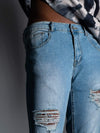 Young and Reckless Mens - Denim Carthage Jeans - Light Indigo