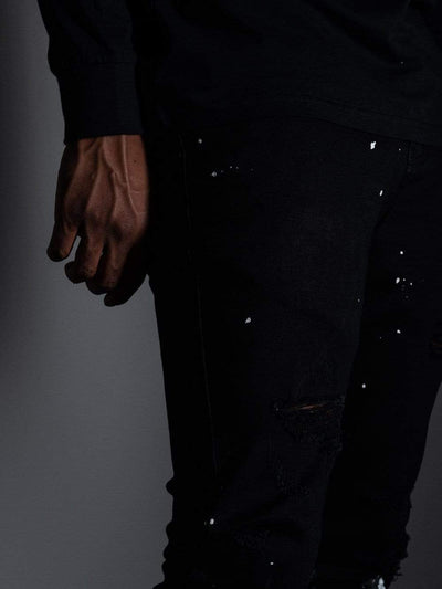 Young and Reckless Mens - Denim Conquest Denim - Black