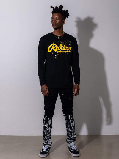 Young and Reckless Mens - Denim Conquest Denim - Black