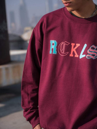 Young and Reckless Mens - Fleece - Crewnecks Ransom Crewneck - Burgundy