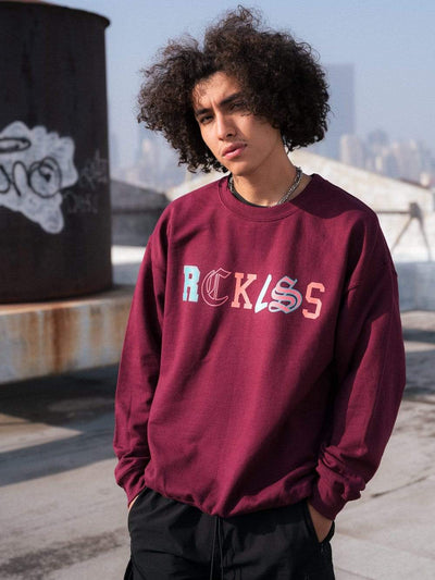 Young and Reckless Mens - Fleece - Crewnecks Ransom Crewneck - Burgundy