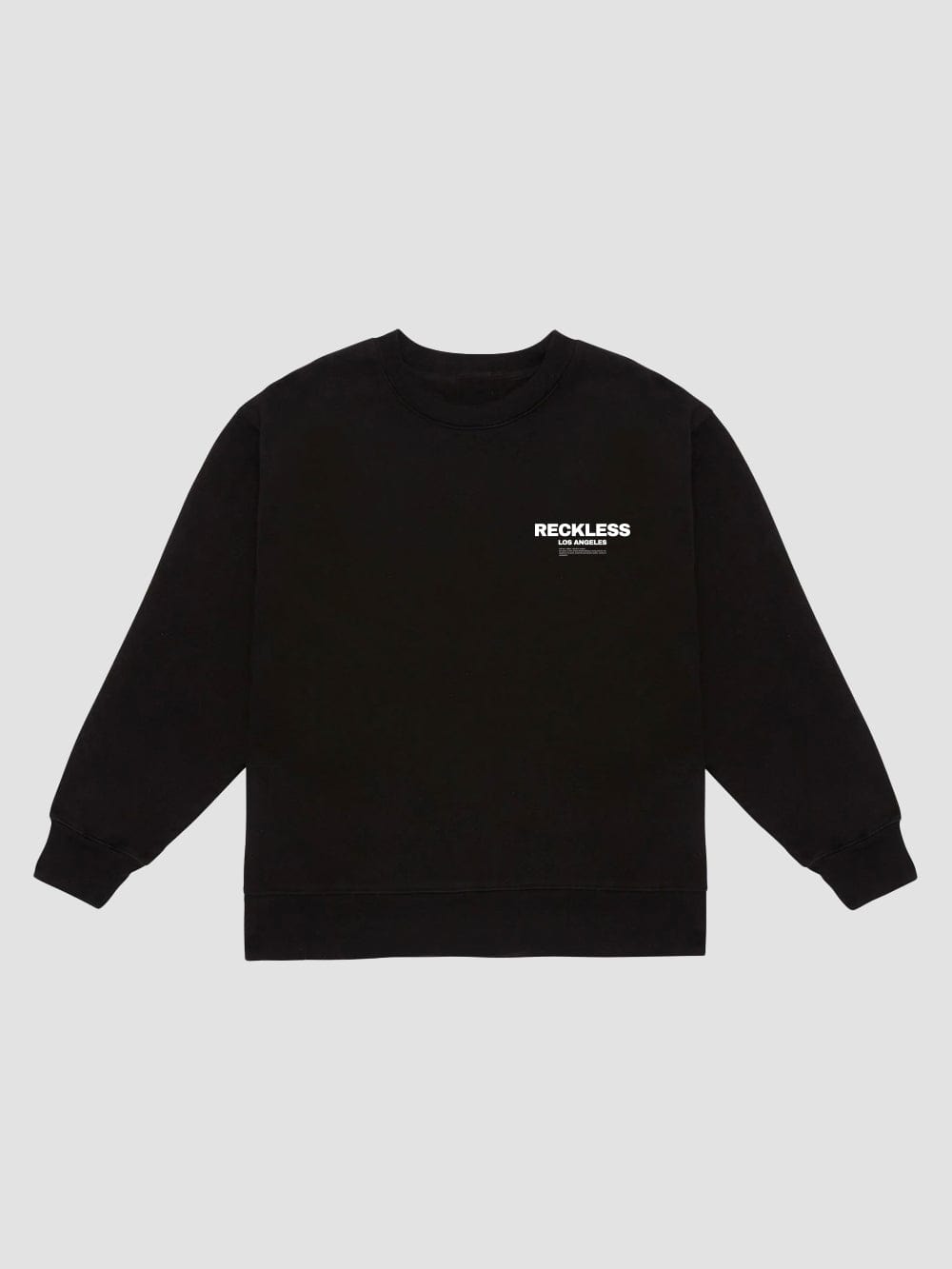 Young and Reckless Mens - Fleece - Crewnecks Standard Issue Crewneck - Black
