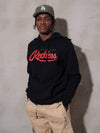 Young and Reckless Mens - Fleece - Hoodies Big R Script Hoodie - Black/Red