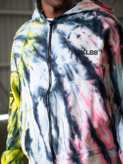 Young and Reckless Mens - Fleece - Hoodies Inflate Utility Hoodie - Tie Dye