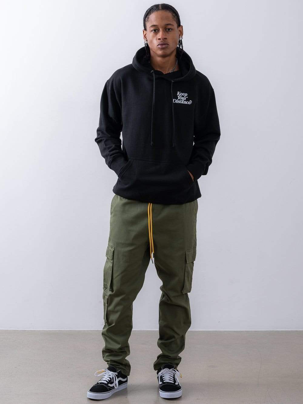 Young and Reckless Mens - Fleece - Hoodies Keep Your Distance Hoodie - Black