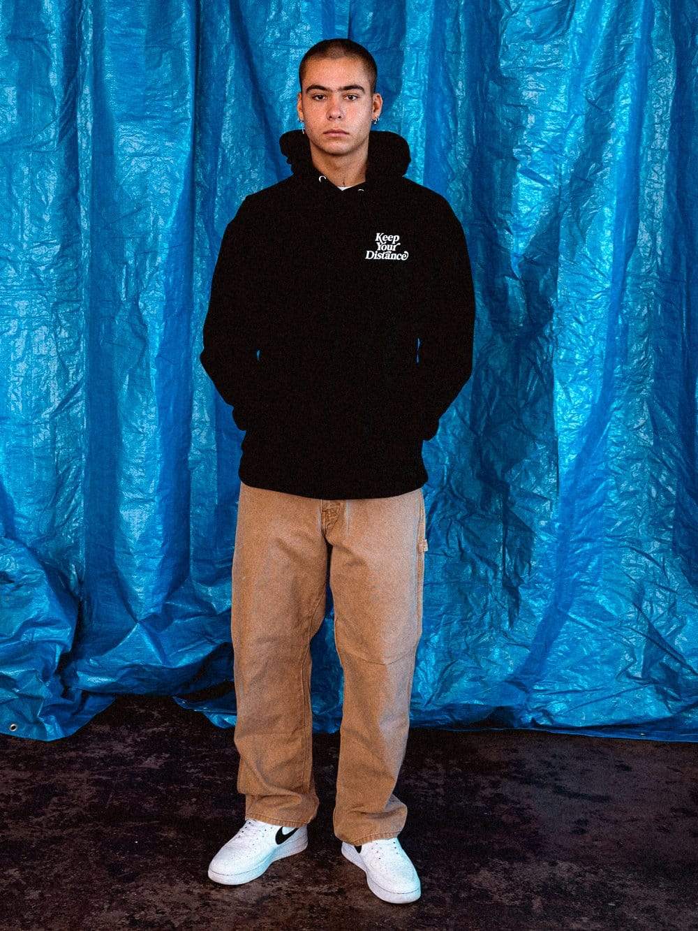 Young and Reckless Mens - Fleece - Hoodies Keep Your Distance Hoodie - Black