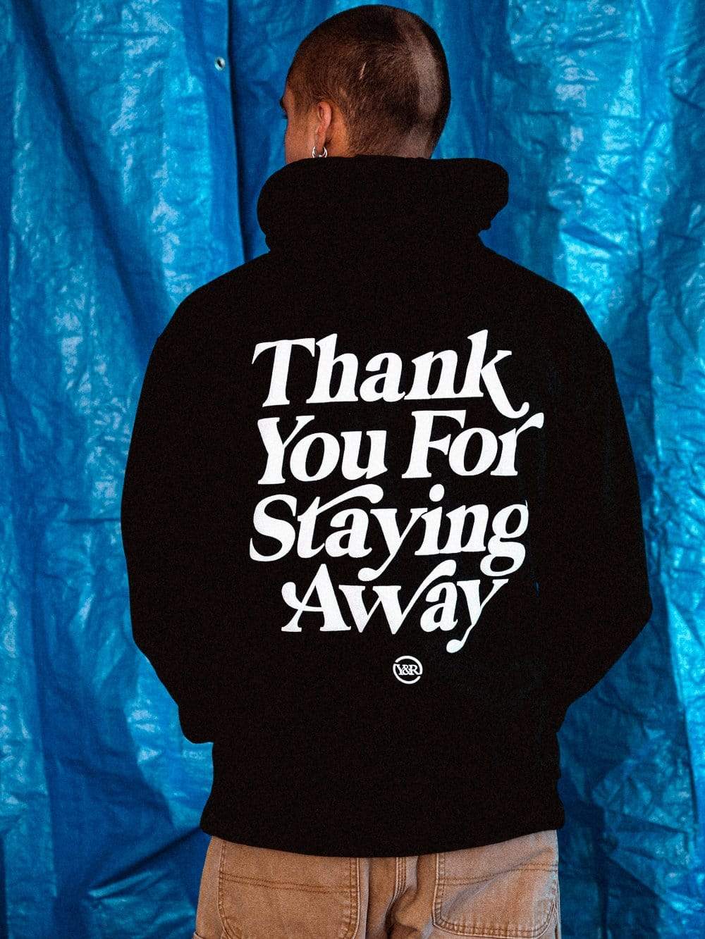 Young and Reckless Mens - Fleece - Hoodies Keep Your Distance Hoodie - Black