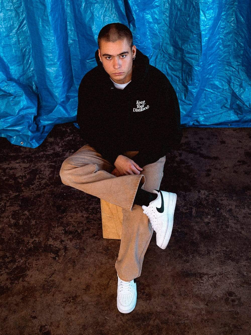 Young and Reckless Mens - Fleece - Hoodies Keep Your Distance Hoodie - Black