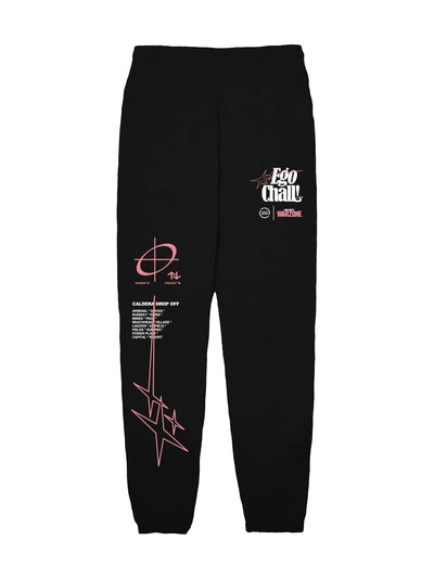 Young and Reckless Mens - Fleece - Sweatpants Ego Chall Sweatpants - Black