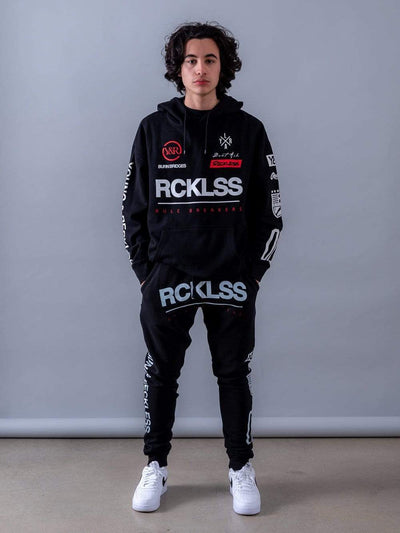 Young and Reckless Mens - Fleece - Sweatpants Fast Track Sweatpants - Black/White