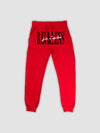 Young and Reckless Mens - Fleece - Sweatpants LA Vintage Sweatpants - Red/Black
