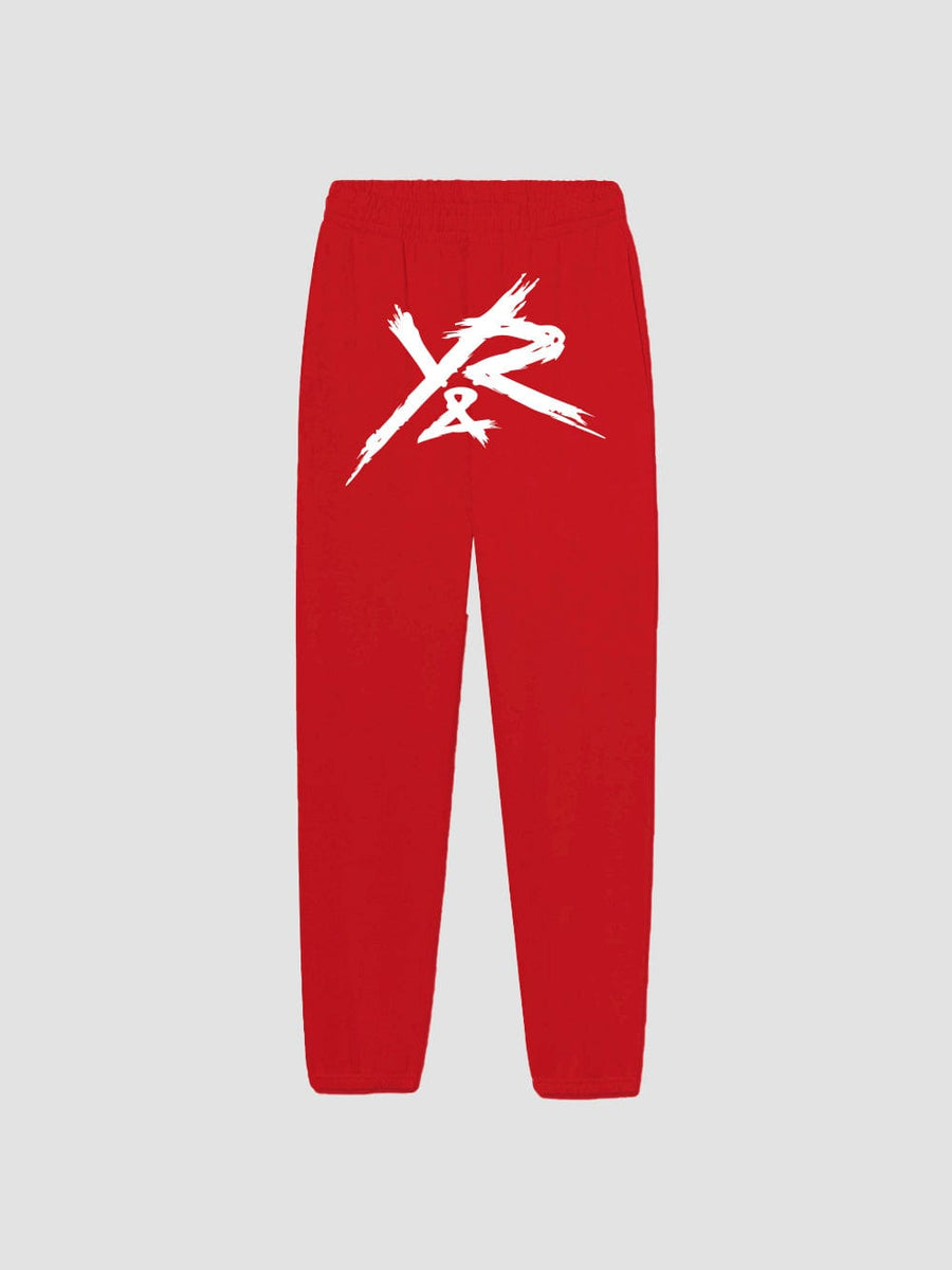Young and Reckless Mens - Fleece - Sweatpants OG Brushed Script Sweatpants - Red