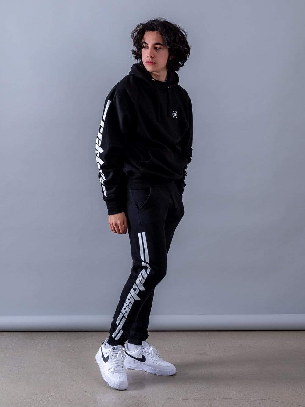 Young and Reckless Mens - Fleece - Sweatpants Racer Sweatpants - Black/White