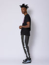 Young and Reckless Mens - Bottoms - Sweatpants - Racer Sweatpants - Grey/White