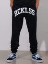 Young and Reckless Mens - Fleece  Sweatpants - Reign Sweatpants - Black and White