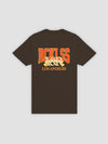 Young and Reckless Mens - Tops - Graphic Tee Banner Tee - Brown