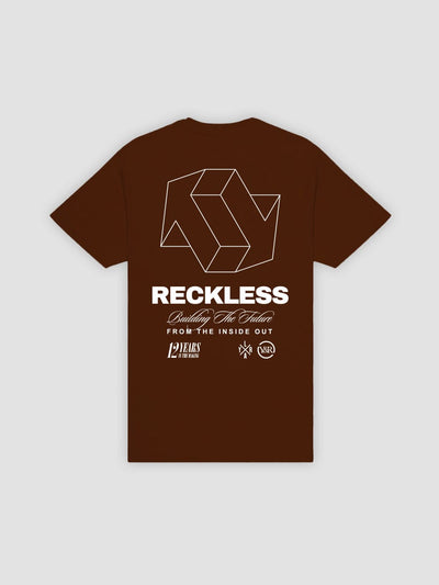 Young and Reckless Mens - Tops - Graphic Tee Building The Future Tee - Brown