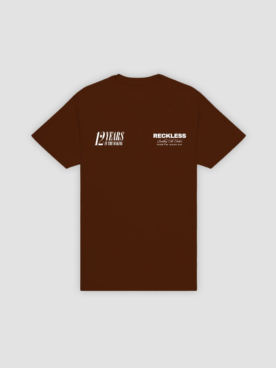Young and Reckless Mens - Tops - Graphic Tee Building The Future Tee - Brown