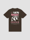 Young and Reckless Mens - Tops - Graphic Tee Call My Manager Tee - Brown