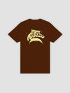 Young and Reckless Mens - Tops - Graphic Tee Crescent Tee - Brown Savana