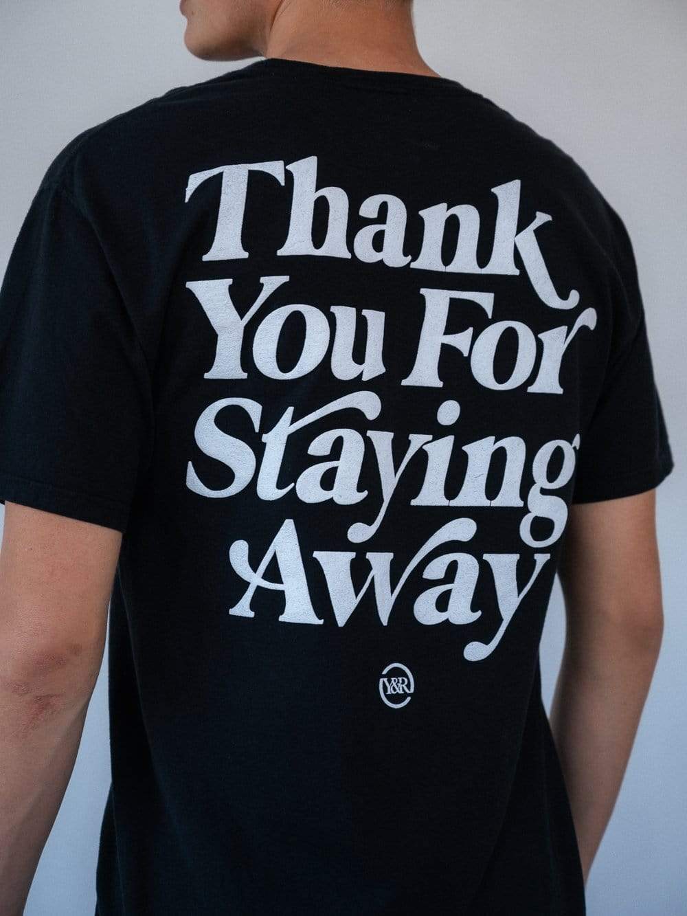 Young and Reckless Mens - Tops - Graphic Tee Keep Your Distance Tee - Black