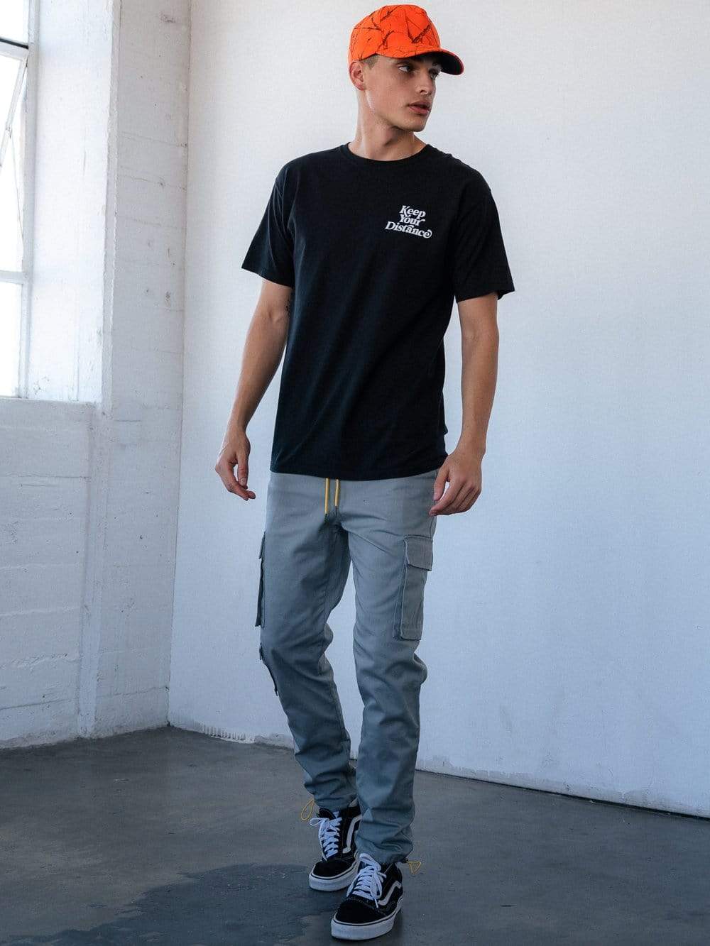 Young and Reckless Mens - Tops - Graphic Tee Keep Your Distance Tee - Black