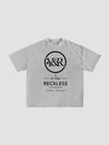 Young and Reckless Mens - Tops - Graphic Tee Point Blank Tee - Heather Grey