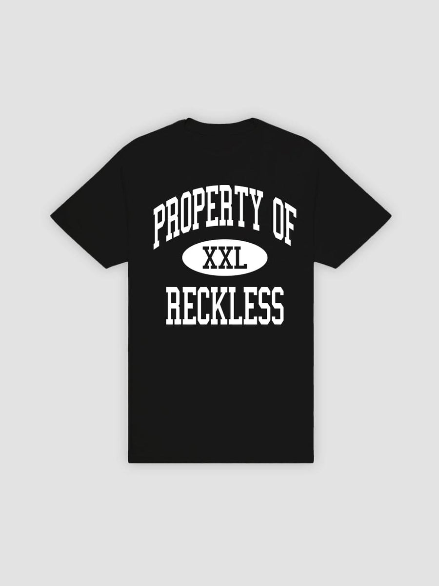 Young and Reckless Mens - Tops - Graphic Tee Property Tee - Black
